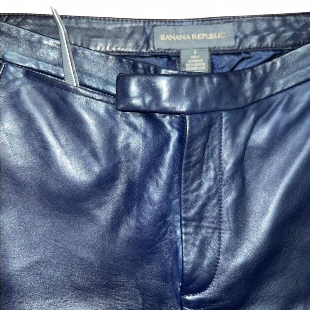VTG BANANA REPUBLIC GENUINE LEATHER PANTS - Picture 3 of 4